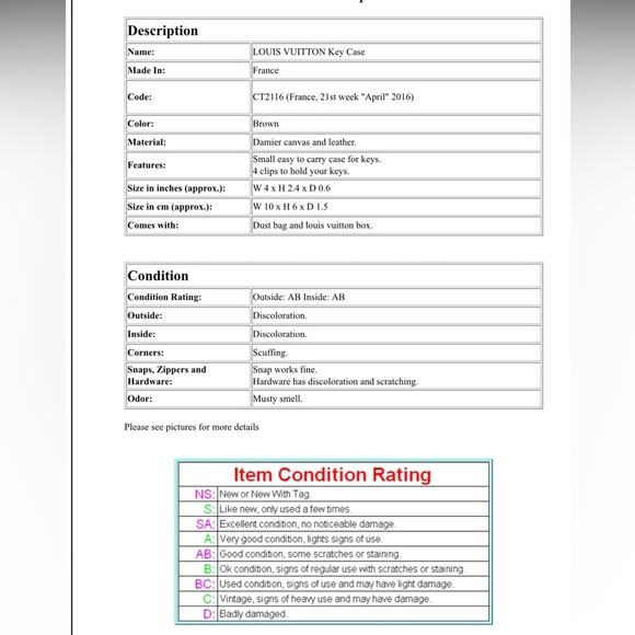 Louis Vuitton Damier Ebene Wallet - Picture 16 of 16